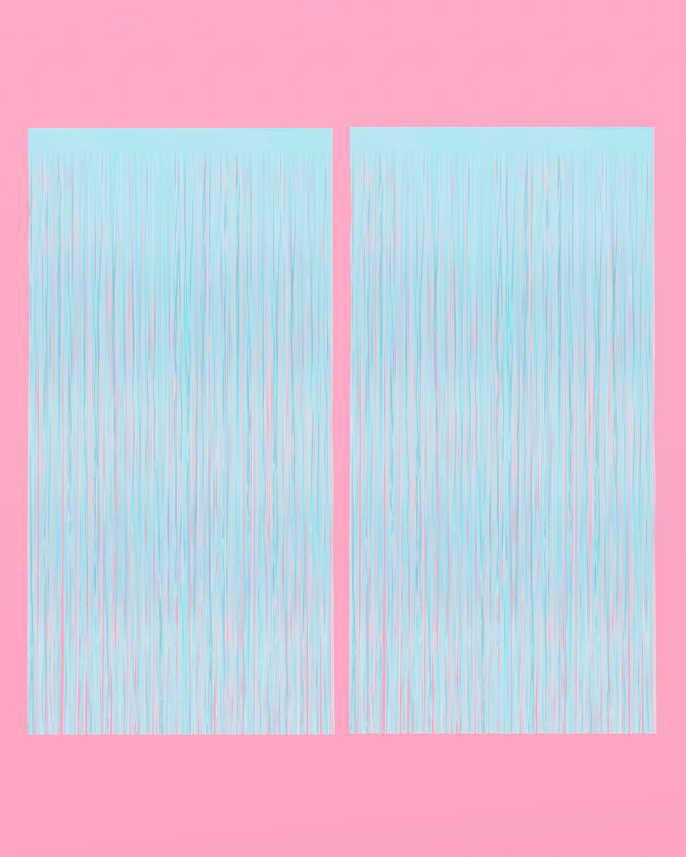 Cloud Nine Curtain - matte blue foil curtain