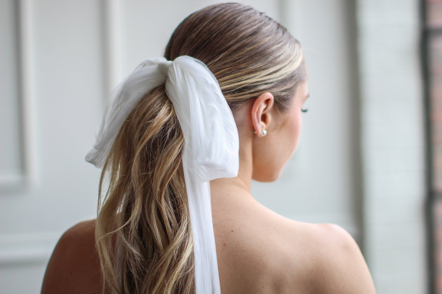 Floppy Pleated Bridal Bow