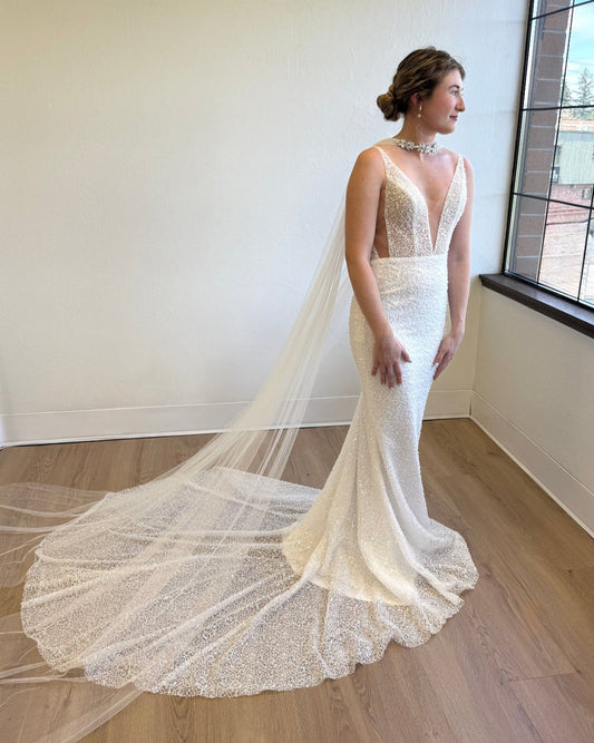 Crystal Choker Bridal Scarf