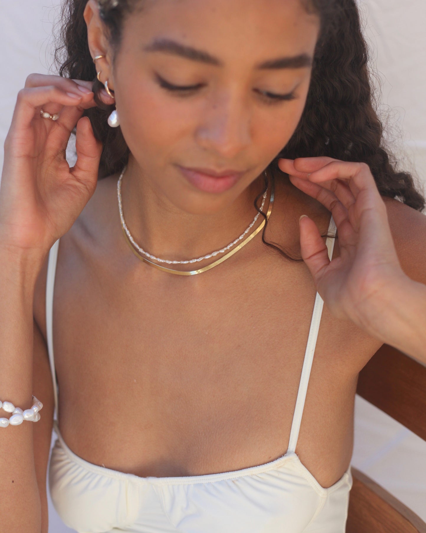 Petite Vintage Pearl Necklace
