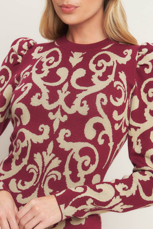 BASK IN LOVE SWEATER MINI DRESS