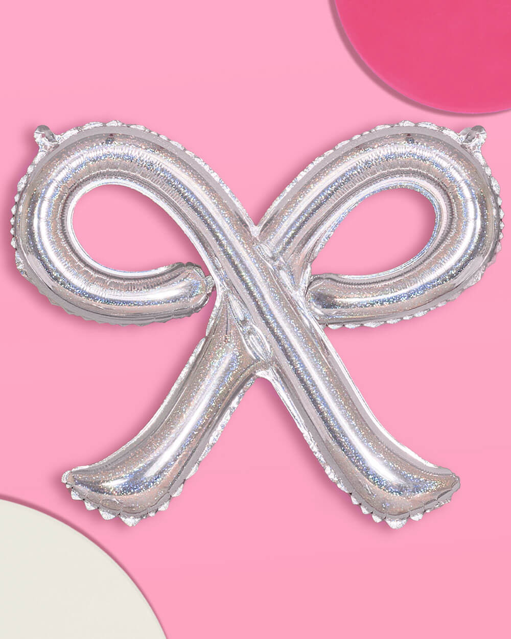 Shimmer Bow Balloons - 4 iridescent balloons