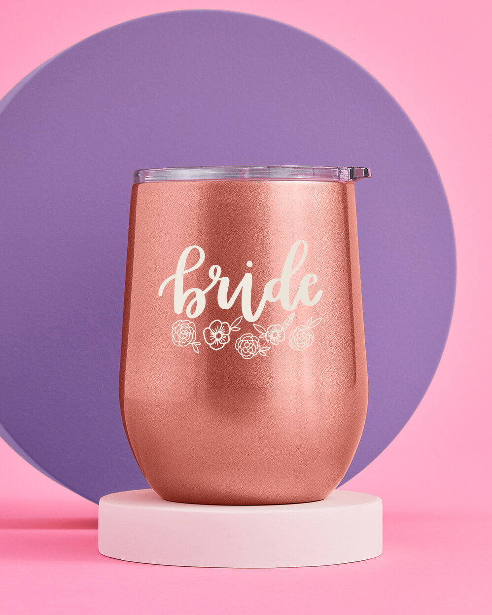 Rosé All Day Tumbler - glossy rose gold tumbler