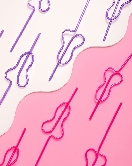 PG-13 P*nis Straw - 24 penis straws
