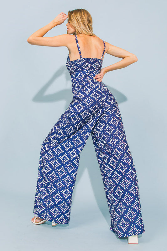 SEND A MESSAGE WOVEN JUMPSUIT