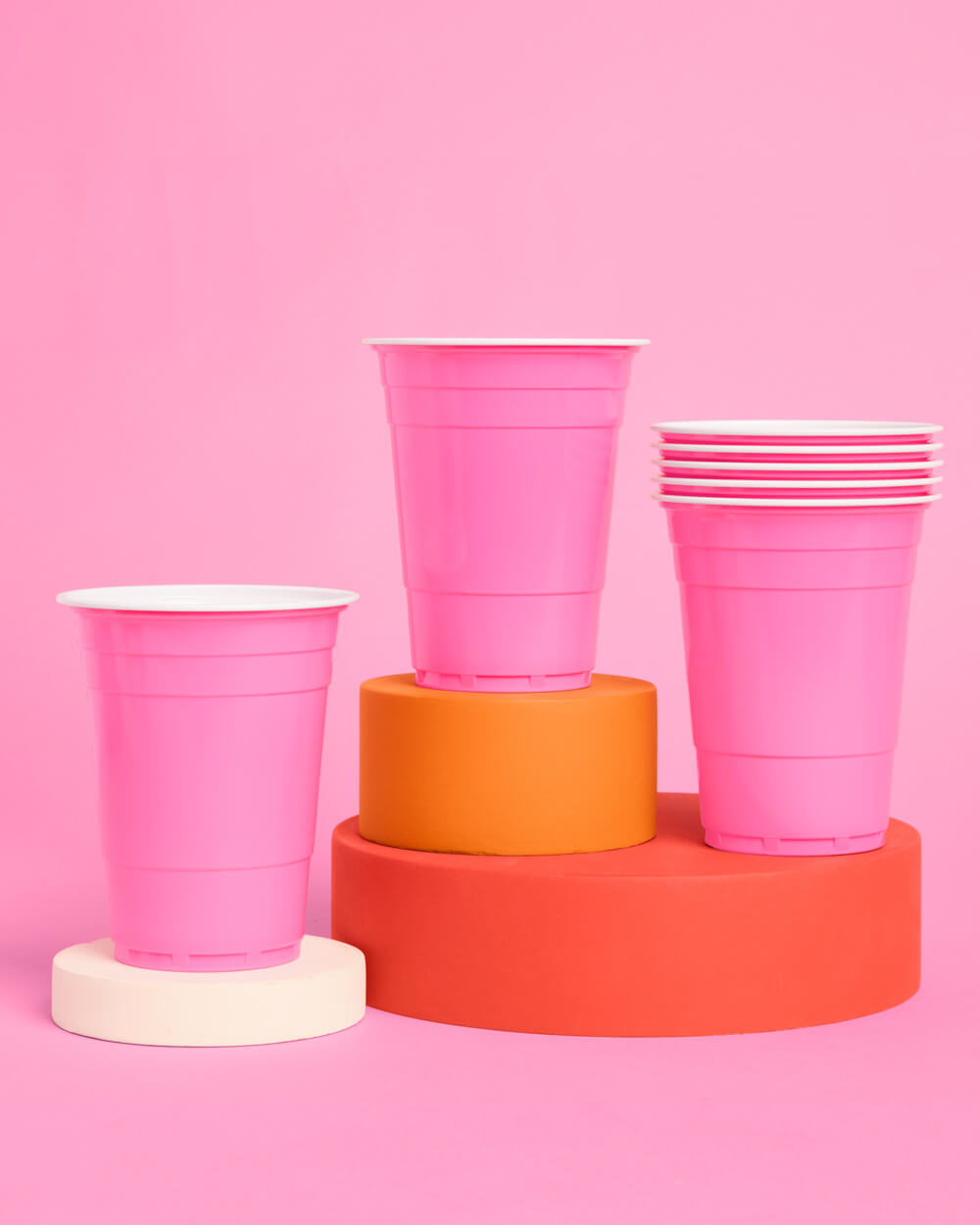 Pink Friday Cups - 50 matte pink 16 oz cups