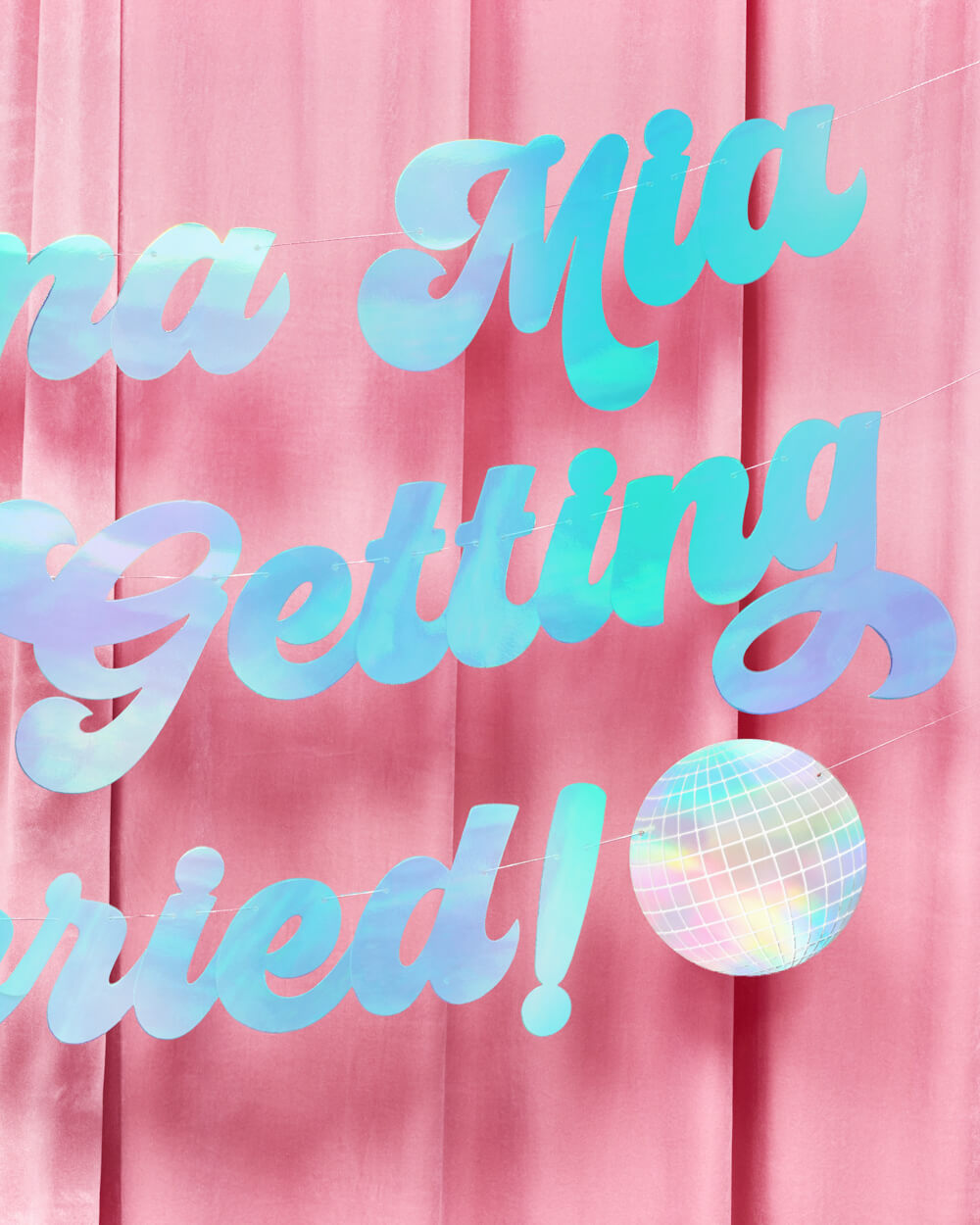 Mamma Mia Banner - three piece banner