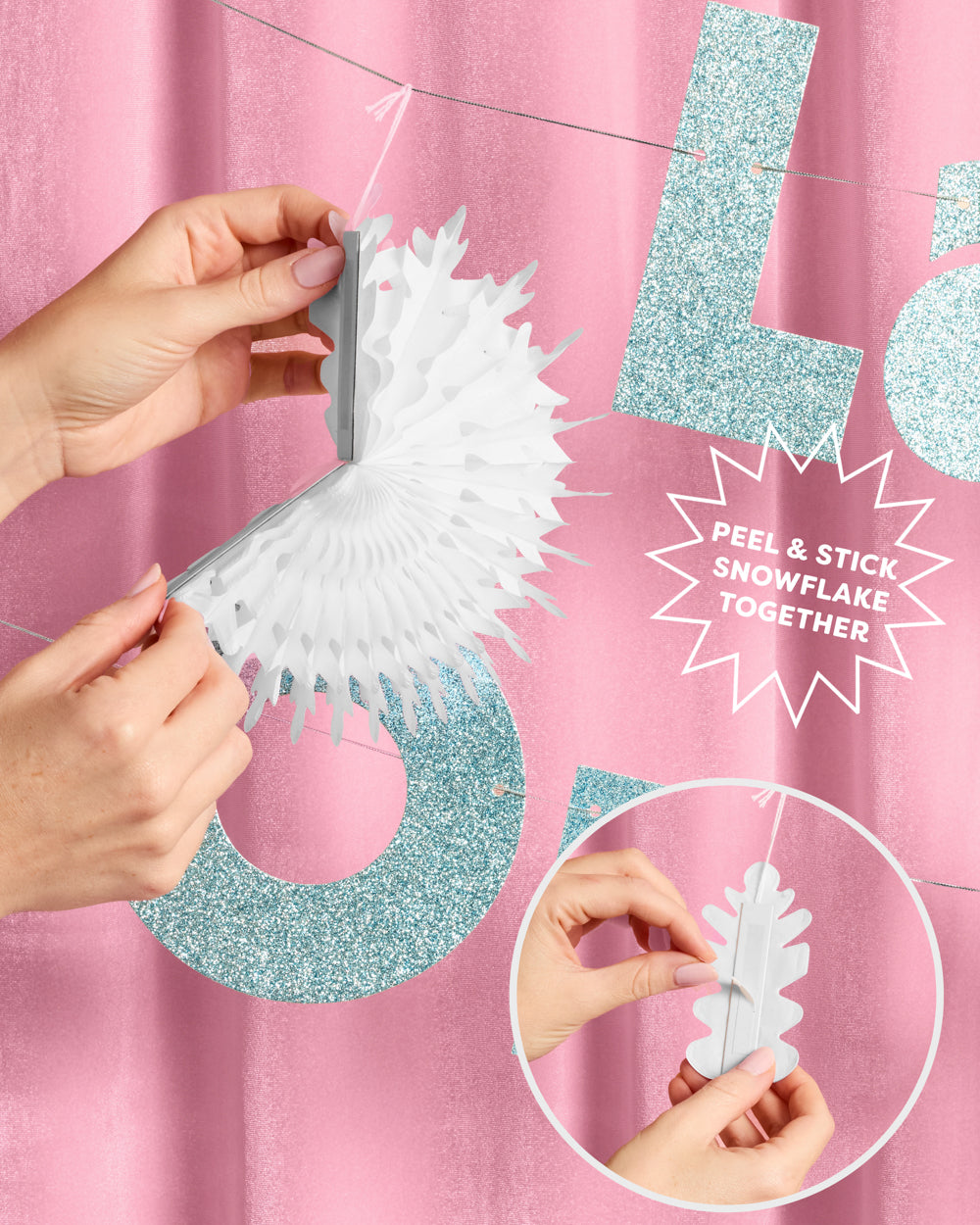 Last Toast On the Slopes Banner - 3D glitter banner