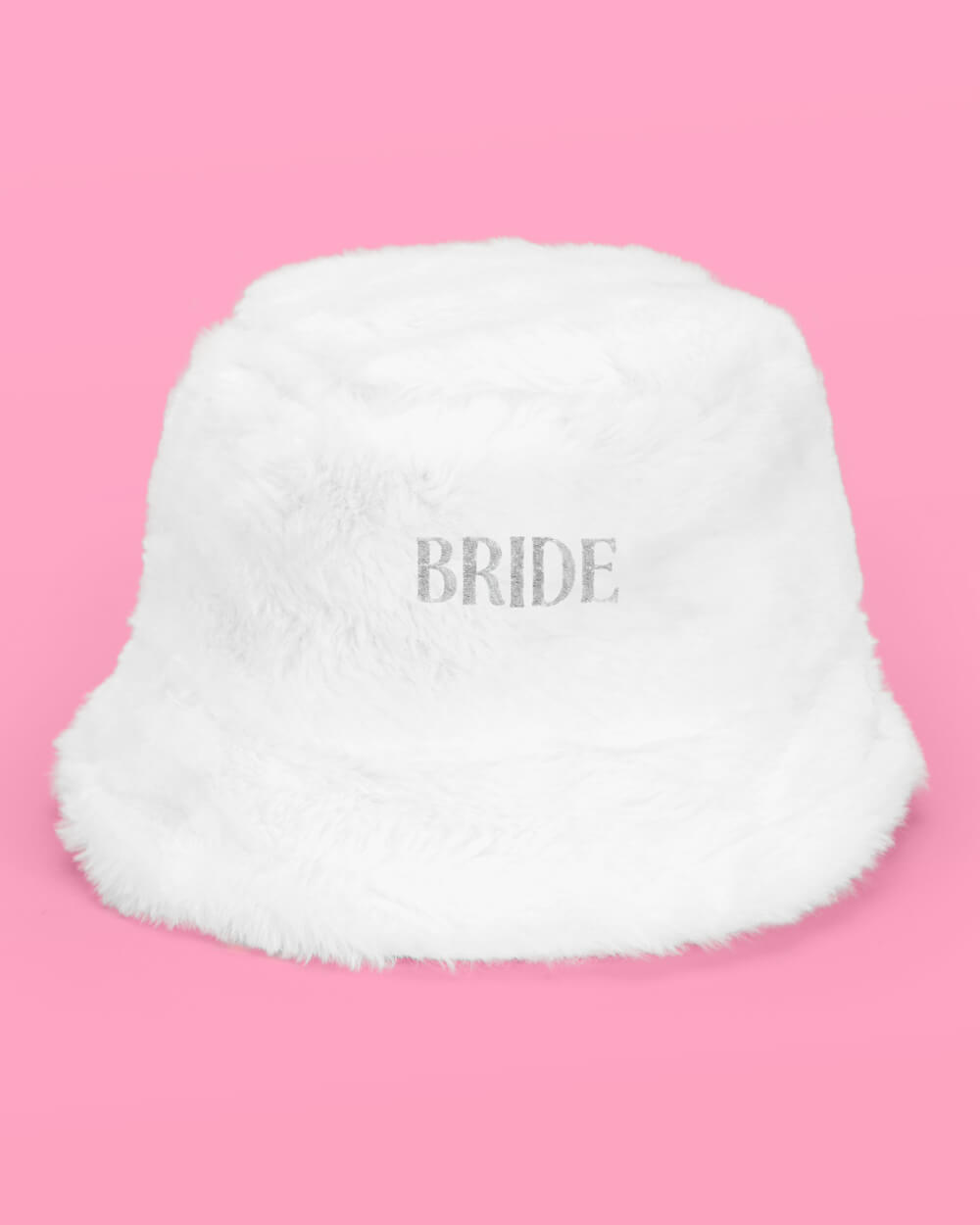 Cloud Nine Bucket Hat - embroidered fur hat