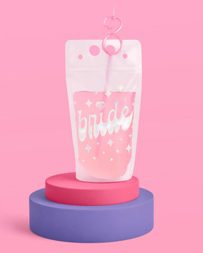 Bride's Besties Sippers - 15 pouches + straws