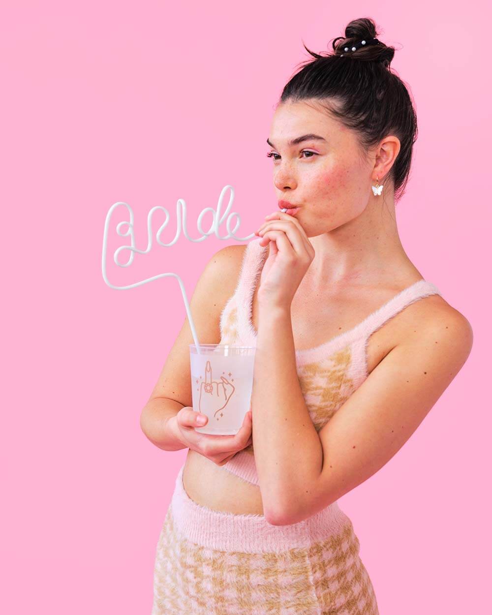 Classic Bride Straw - XL white Bride straw