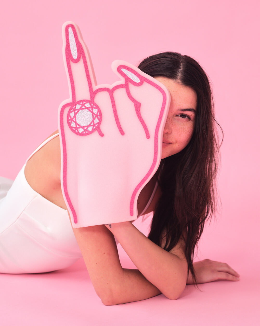 Bling Ring Basics - foam finger + balloon