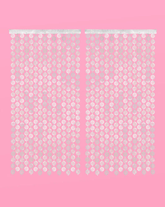 It's Disco, Baby! Curtain - iridescent foil curtain