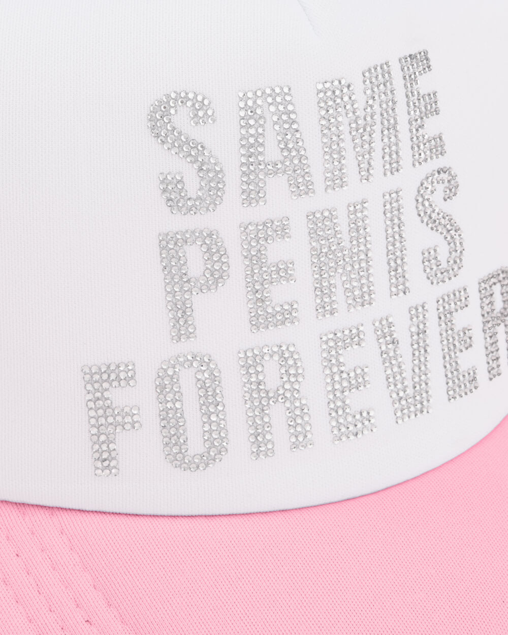 Same Hat Forever - rhinestone trucker hat