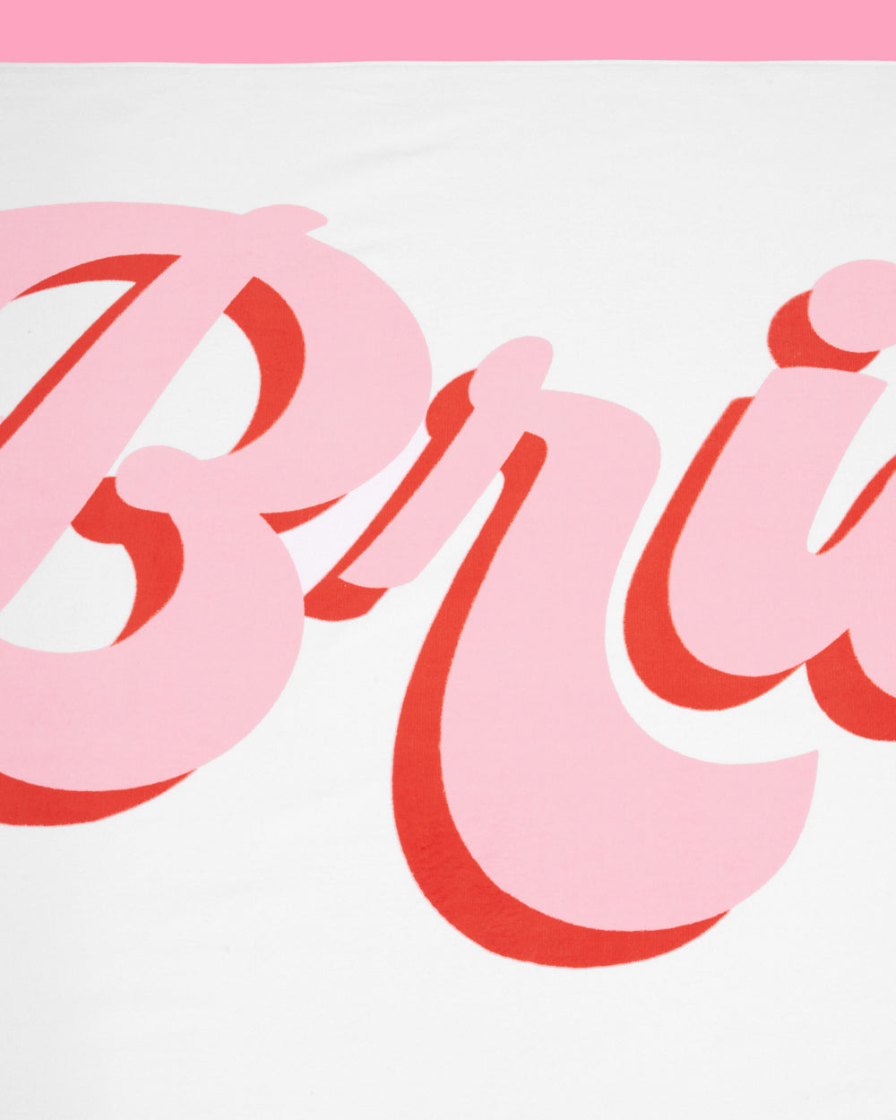 Bride Beach Towel - fringe cotton towel