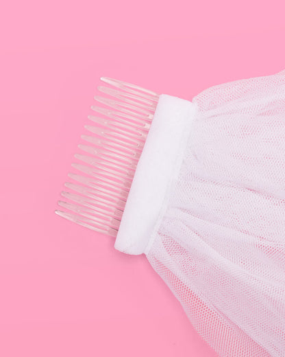 Let's Go Party Veil - pink ombre veil