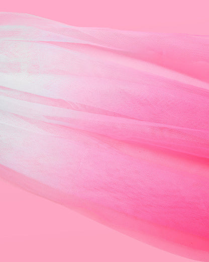 Let's Go Party Veil - pink ombre veil