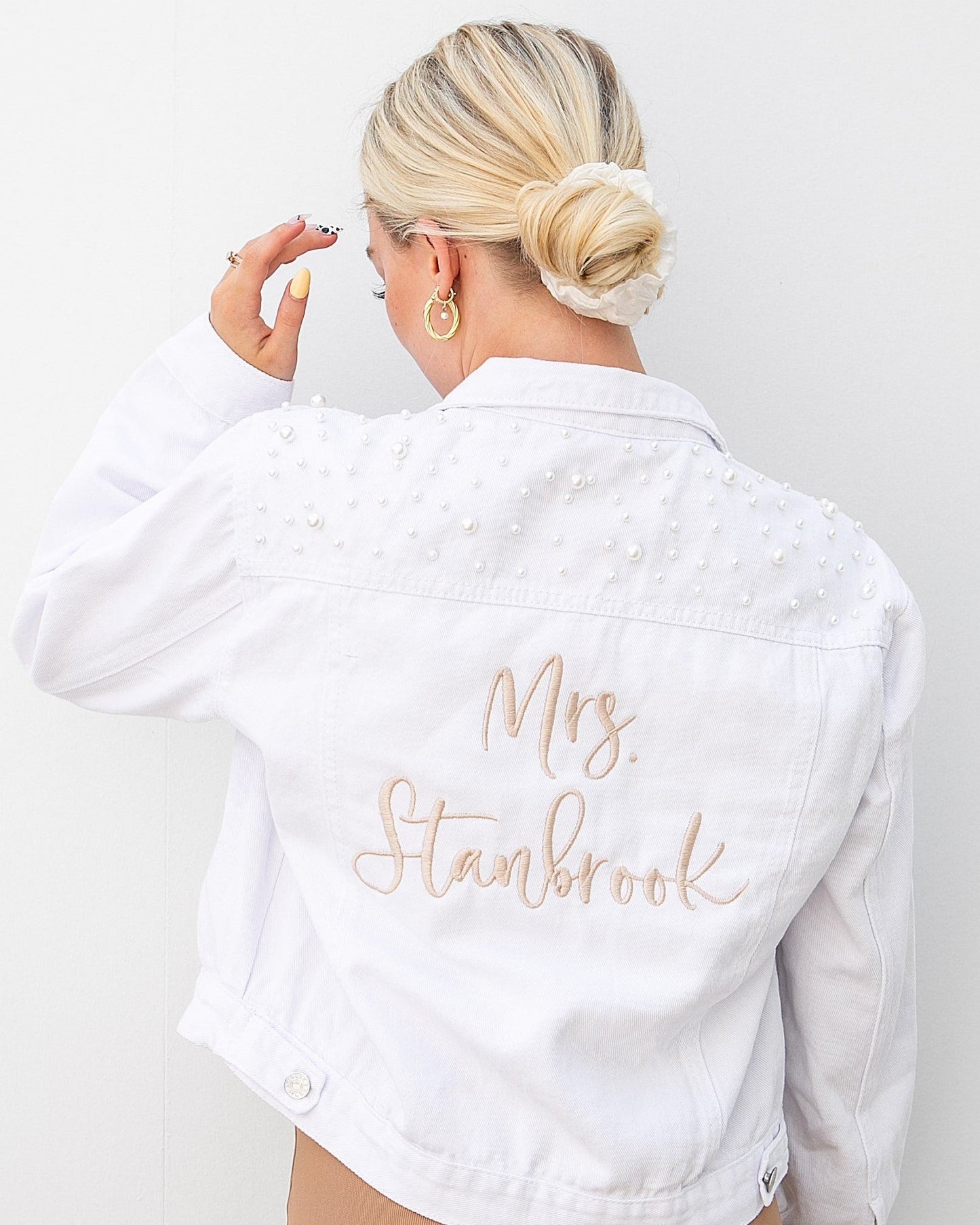 Embroidered Bride Denim Jacket