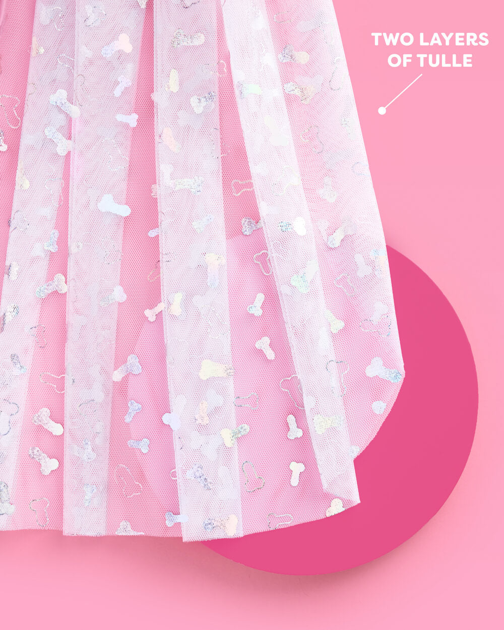 Sorry Mom Veil - iridescent foil penis veil