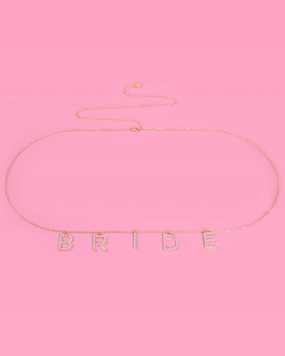 Bride Belly Chain - charm belly chain