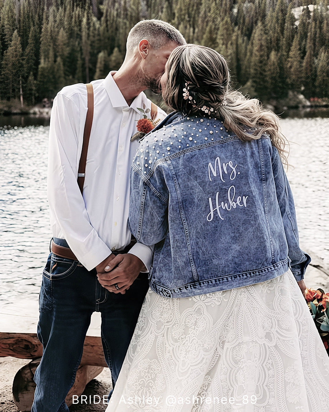 Embroidered Bride Denim Jacket