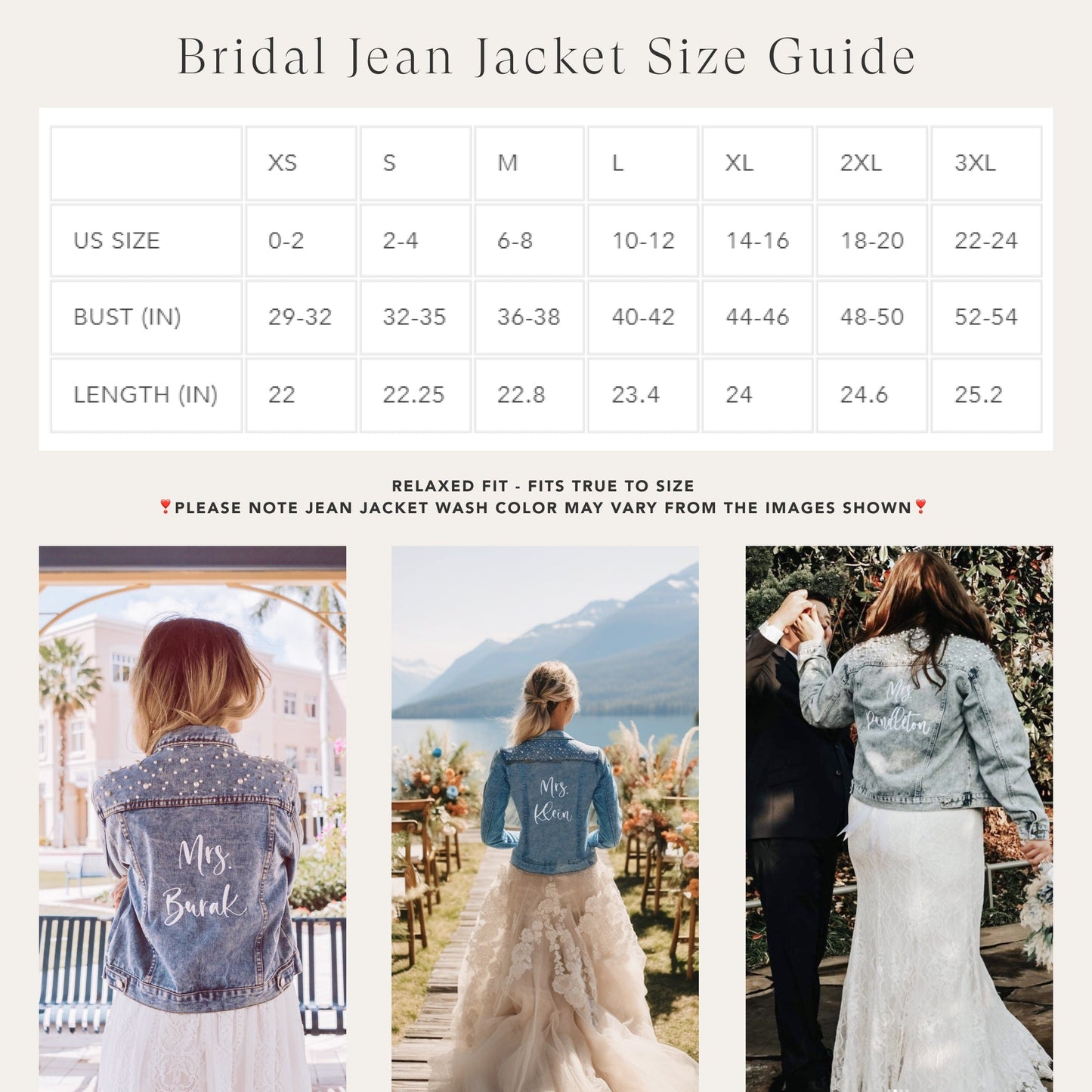 Embroidered Bride Denim Jacket