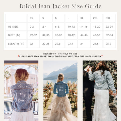 Embroidered Bride Denim Jacket