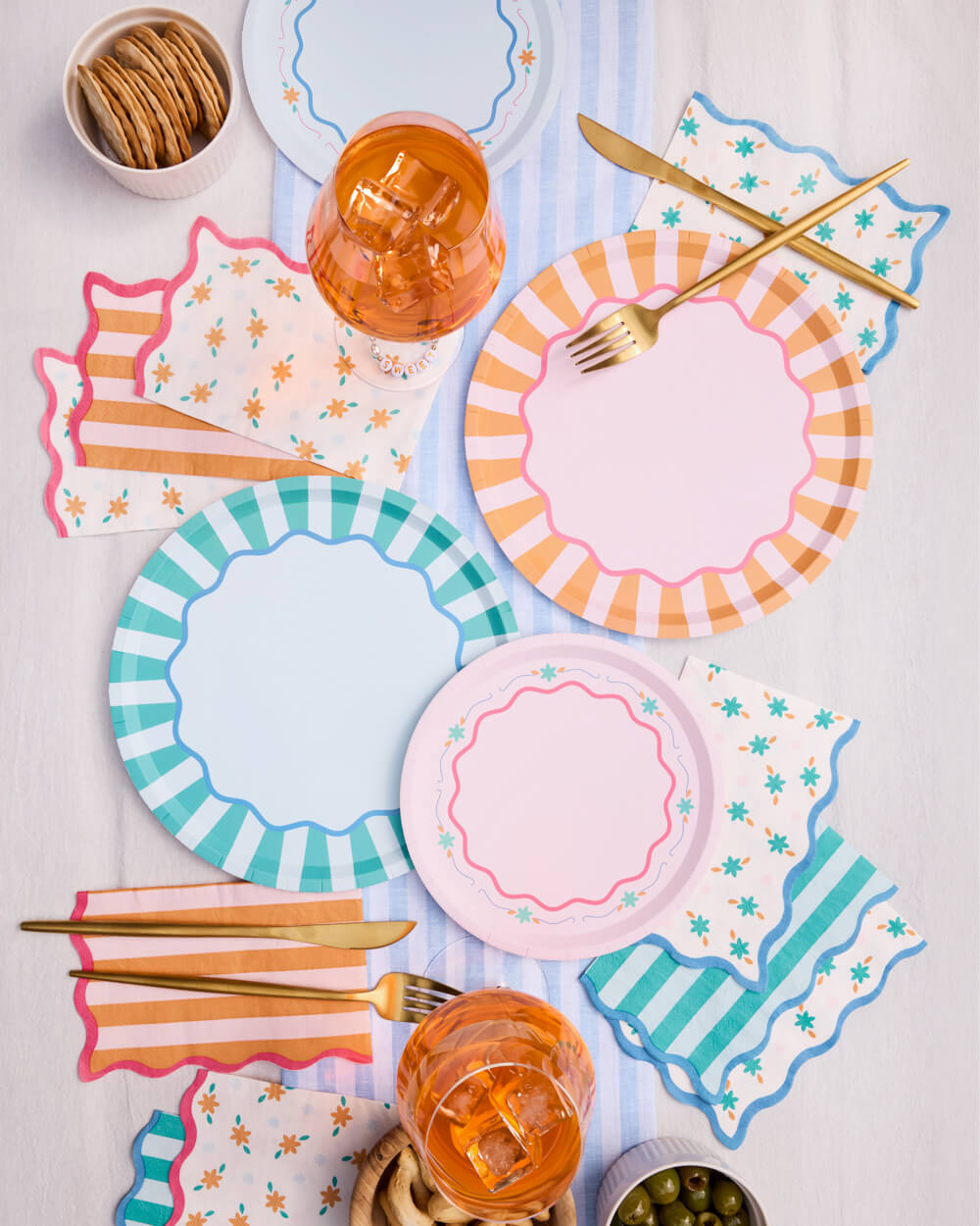 Italian Summer Pack - plates, napkins, vases + balloons