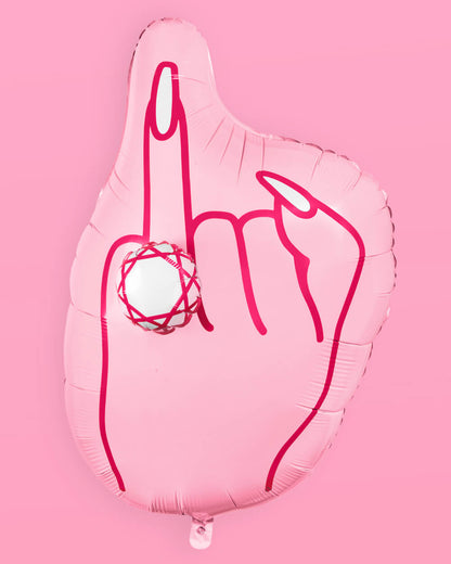 Bling Ring Basics - foam finger + balloon