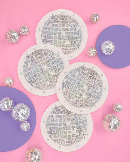 Shimmer Disco Pack - tablecloth, plates + napkins