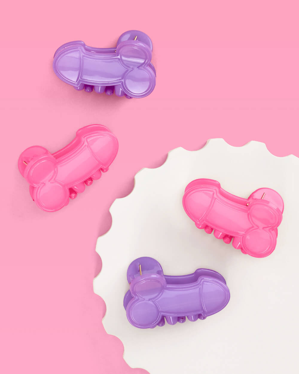 Cute Girl Penis Pack - 16 mini penis claw clips