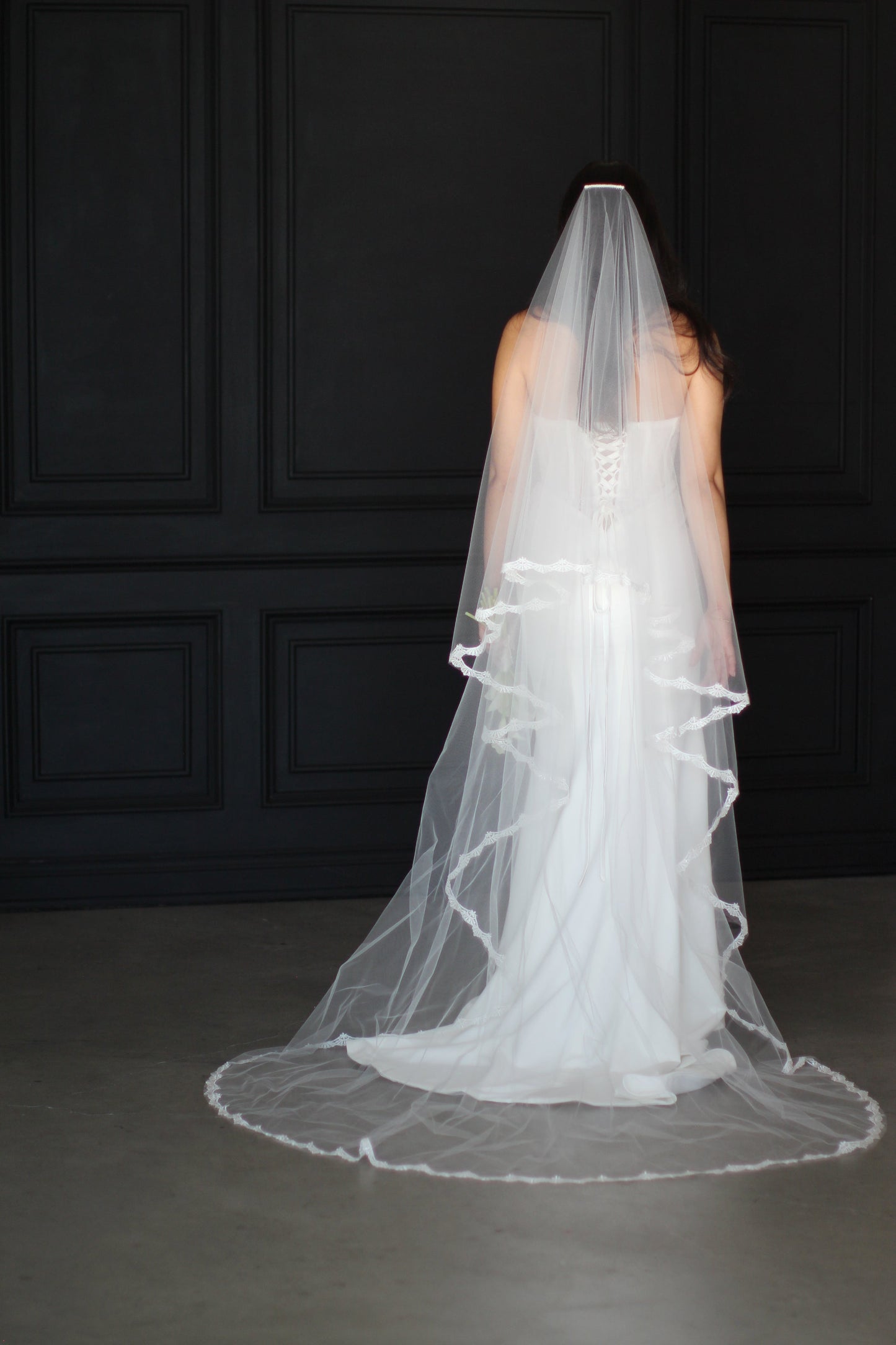 Hailey Lace Drop Veil
