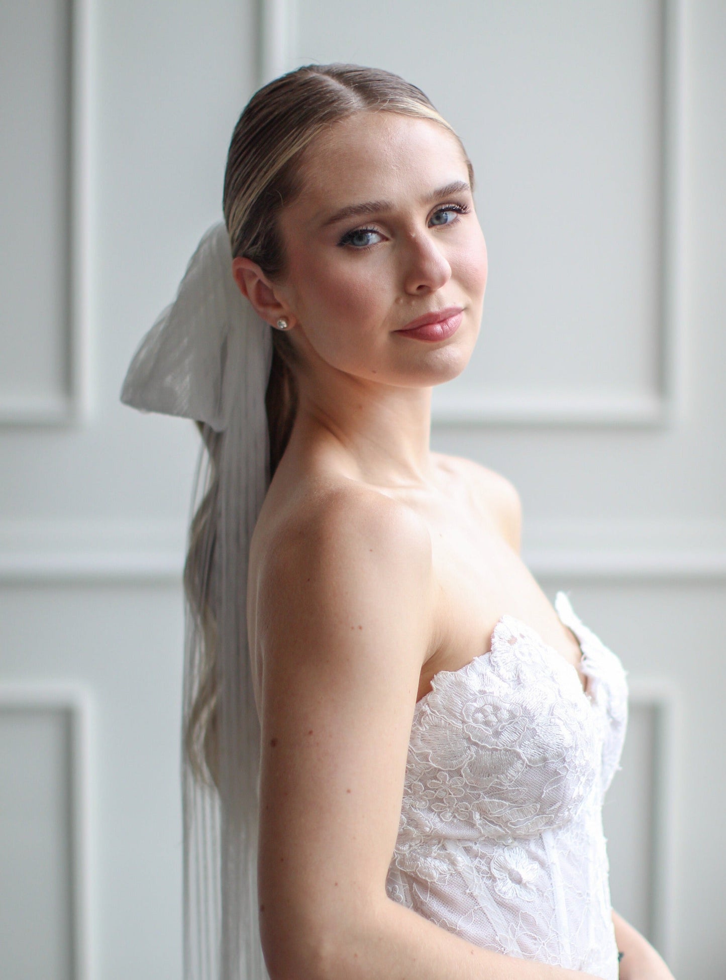 Floppy Pleated Bridal Bow