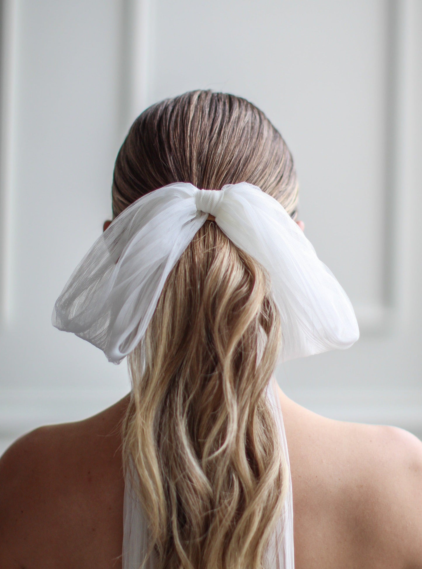 Floppy Pleated Bridal Bow