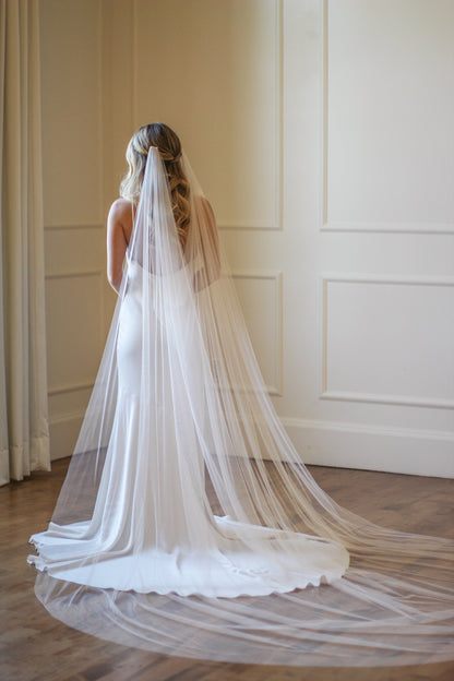 English Net Draped Veil