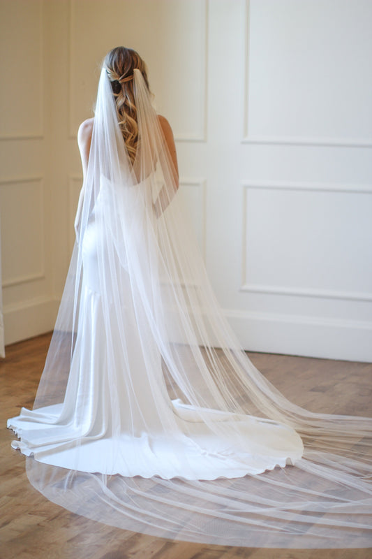 English Net Draped Veil