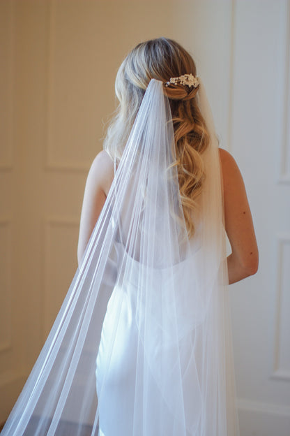 English Net Draped Veil
