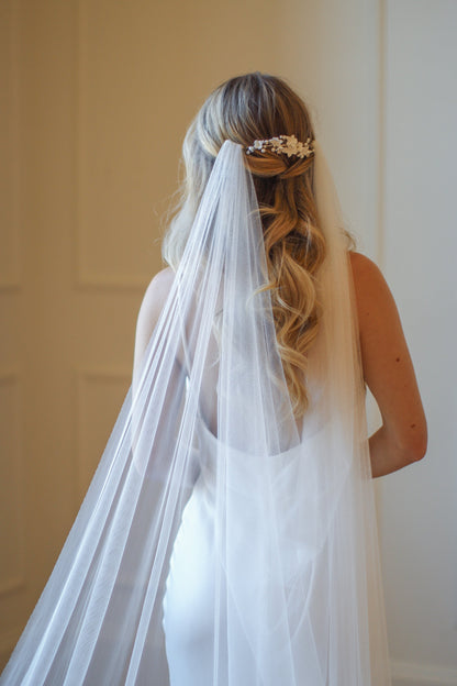 English Net Draped Veil