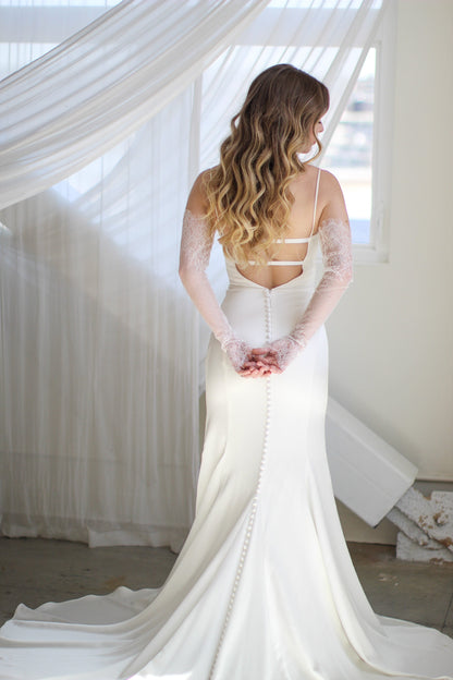 Swiss Dot Lace Sleeves