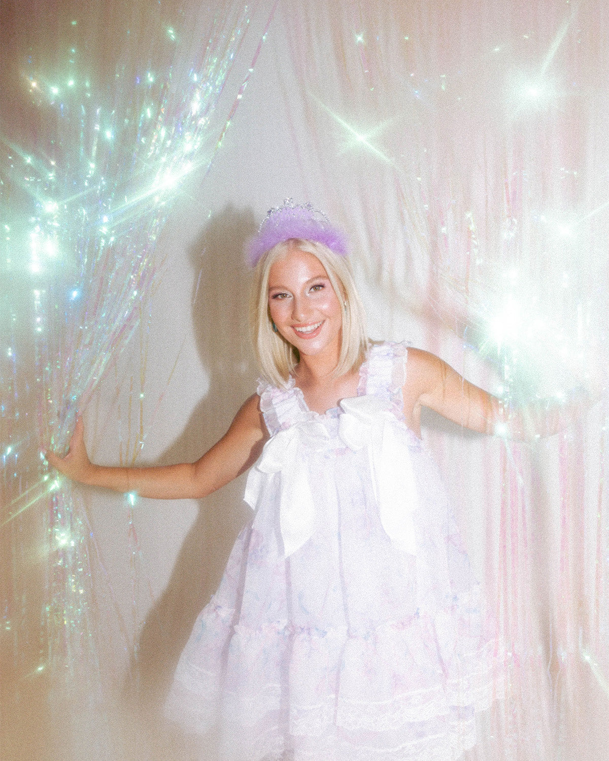 Iridescent Curtain - iridescent foil curtain