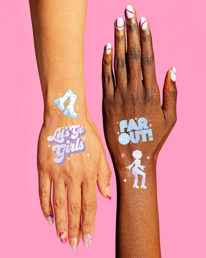 Last Disco Trio - banner, sash + tats