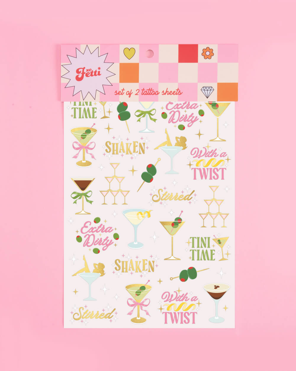 Martini Tats - 50 temporary tattoos