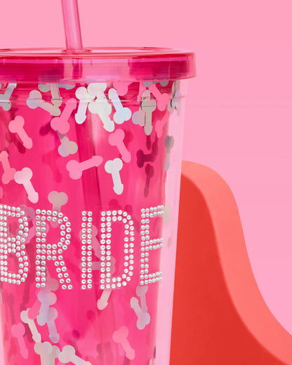 Bride Fetti Cup - bedazzled tumbler