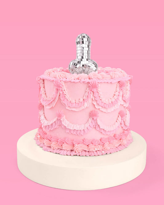 Penis Disco Topper Set - 3 mirrored cake toppers
