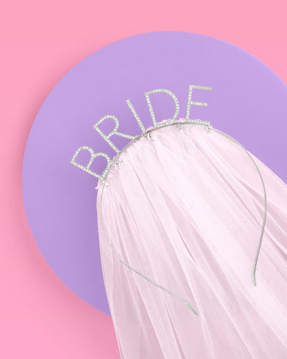 That Bride Headband Veil - headband w/ removable veil