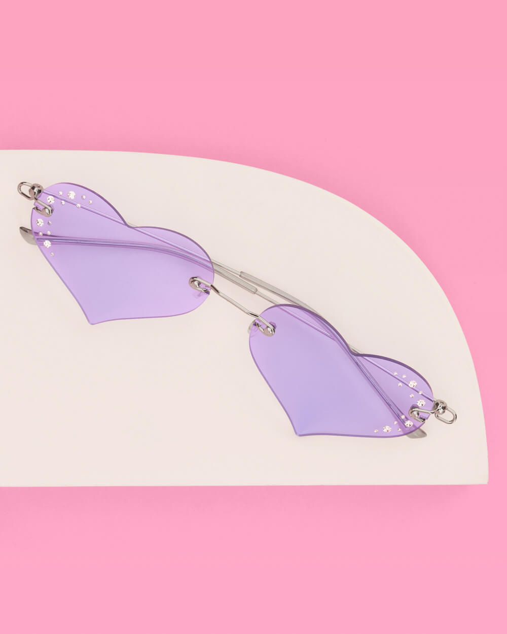 Good Idea Sunnies - rhinestone heart sunglasses