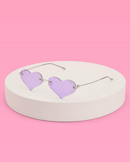 Good Idea Sunnies - rhinestone heart sunglasses