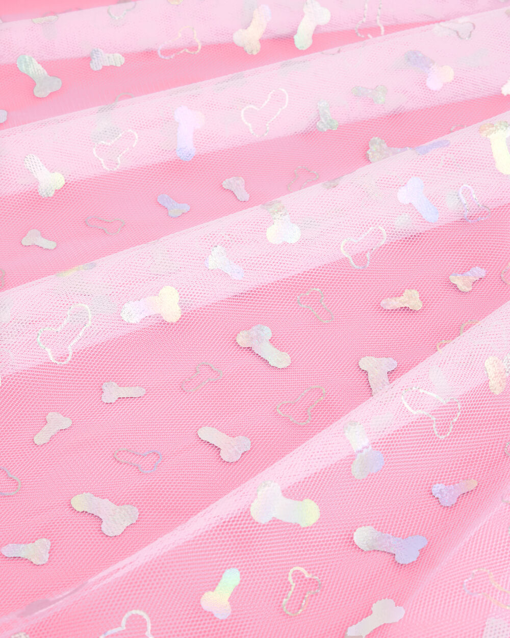 Sorry Mom Veil - iridescent foil penis veil