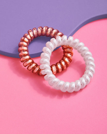 Tied Up Scrunchies - 8 coil scrunchie sets