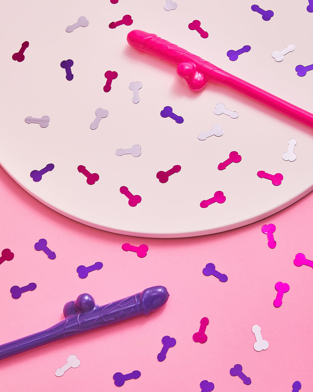 Same Straw Forever - 30 penis straws + confetti